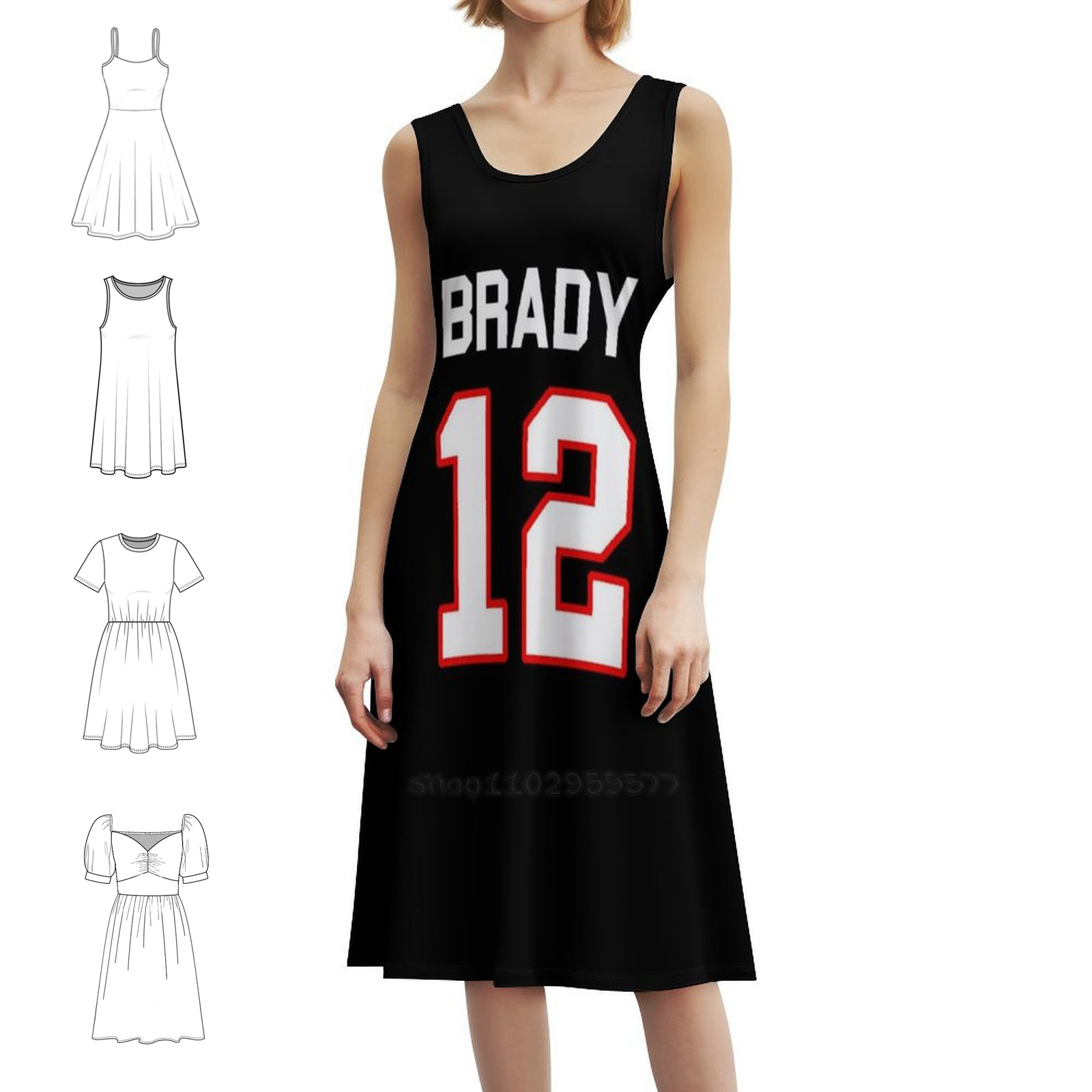 Women Fashion Gown - Abito Brady Boho Chic Abito da