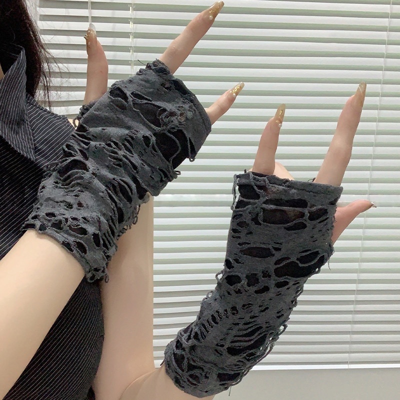 Women Fashion Gloves - Manicotti Protettivi da Sole in Rete