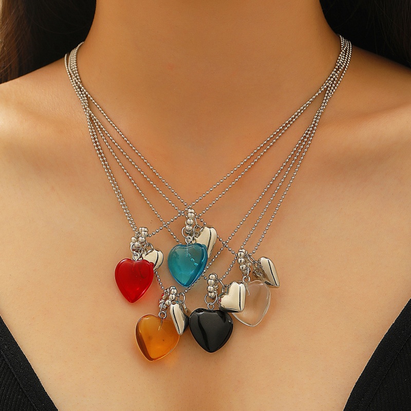 Women'S Fashion In The 80S - 2025 Collana con ciondolo a cuore