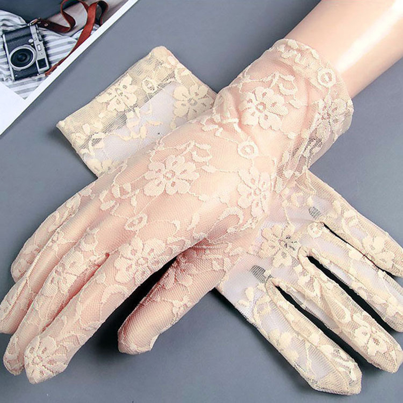 Women Fashion Gloves - Guanti da donna estivi corti in
