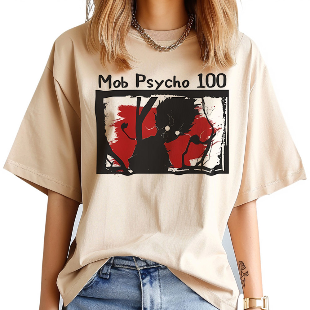 Women'S Fashion In The 80S - Maglietta Mob Psycho 100 da donna,