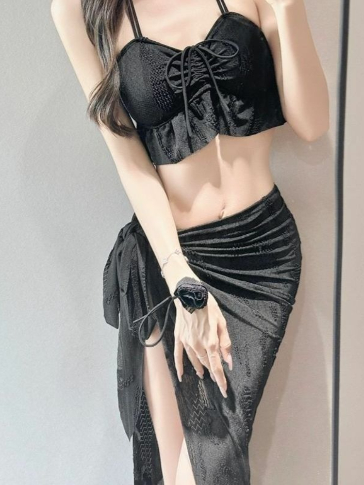 Women Fashion Wear - Costume da bagno floreale a due