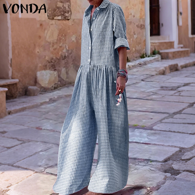 Women'S Fashion Overalls - Plus Size 5XL VONDA Tute vintage