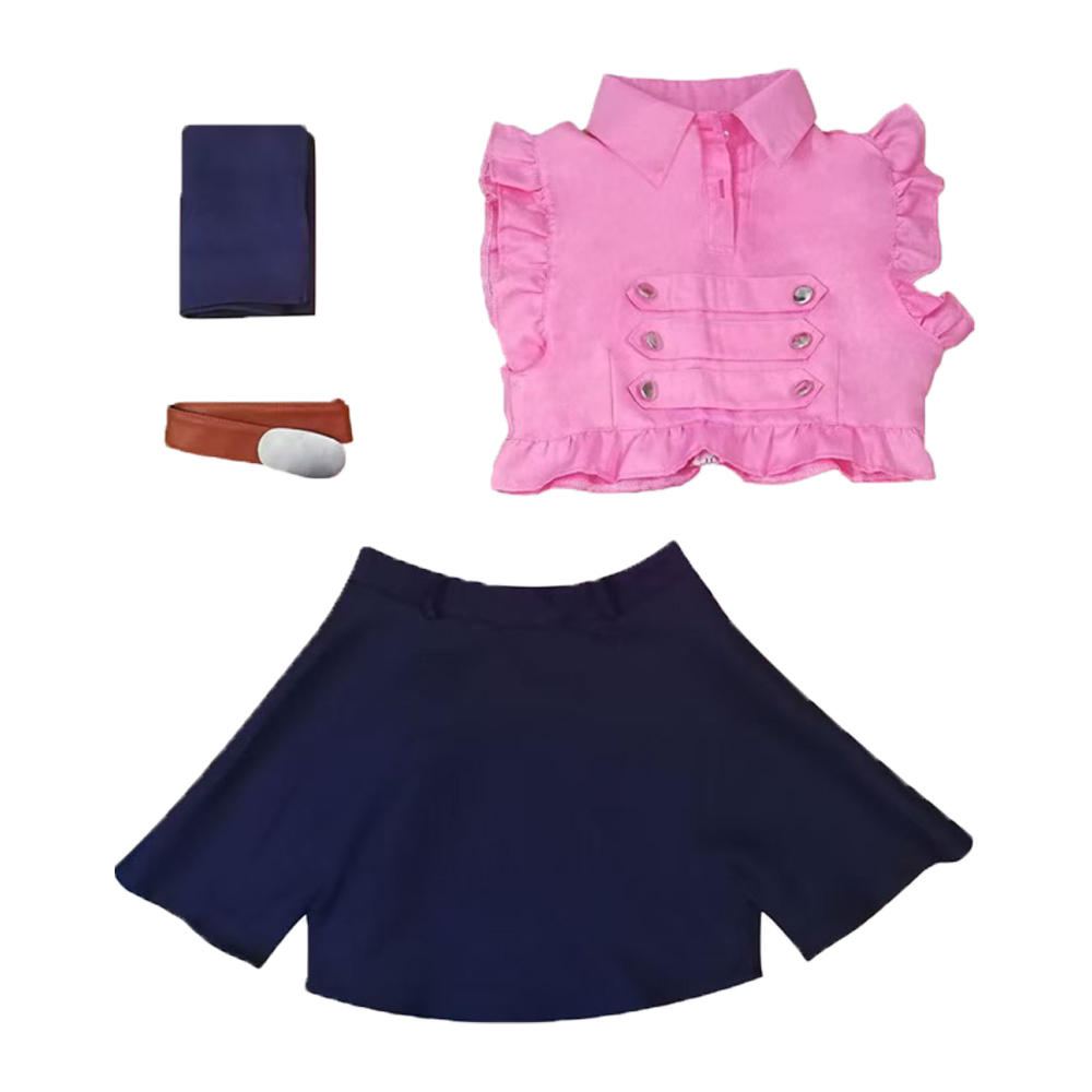 Belted Shirt Dress - Costume Cosplay Elizabeth Liones per Donne,