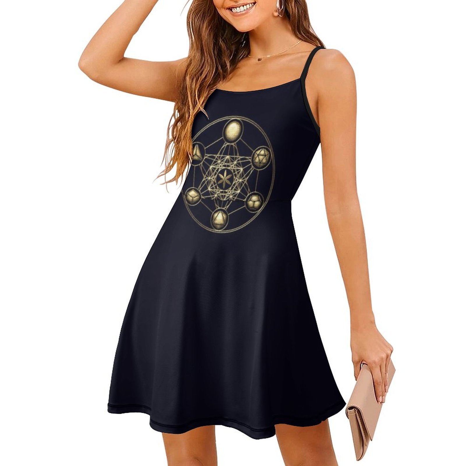 Solid Platonic Metatrons Cube  - Women Fashion Gown recensione e prezzo