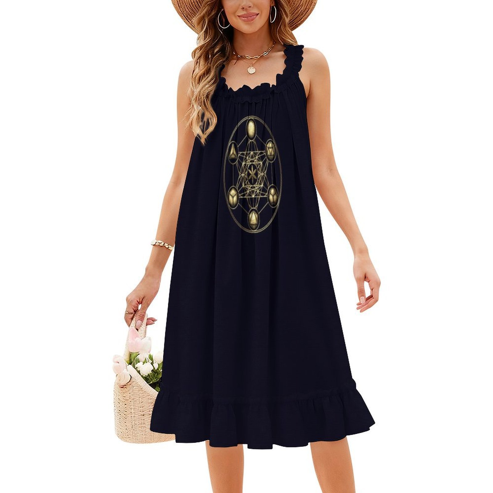 Solid Platonic Metatrons Cube  - Women Fashion Gown recensione e prezzo