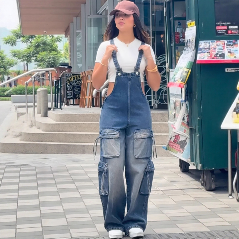 Tuta in denim da donna alla mo - Women'S Fashion Overalls recensione e prezzo