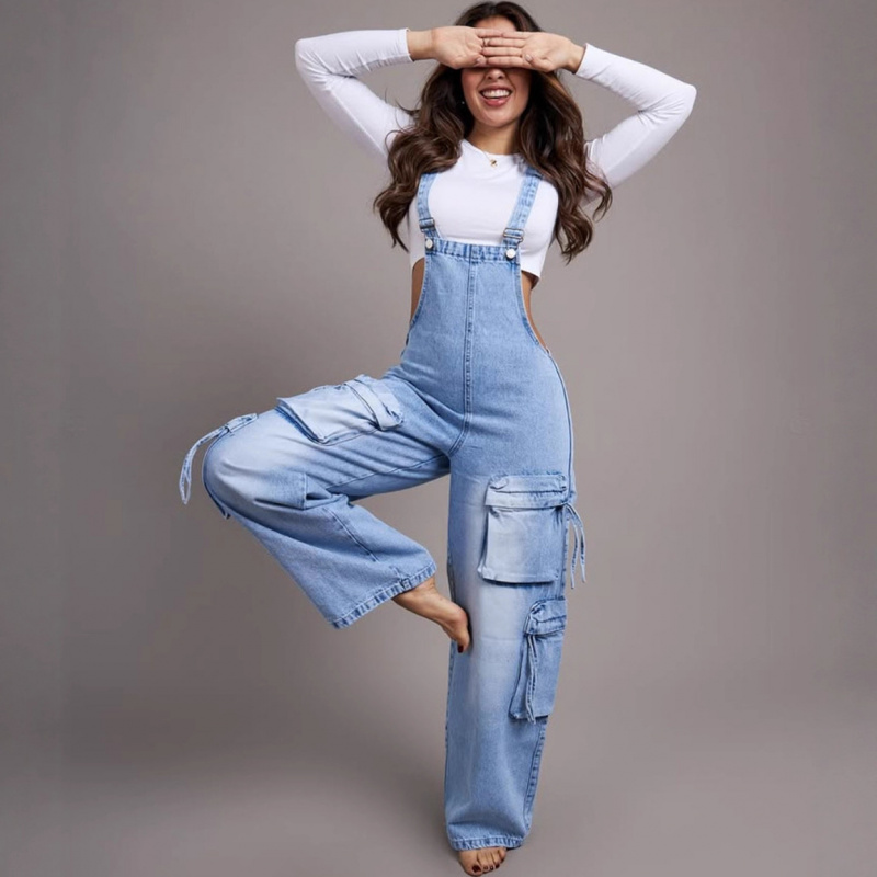 Tuta in denim da donna alla mo - Women'S Fashion Overalls recensione e prezzo