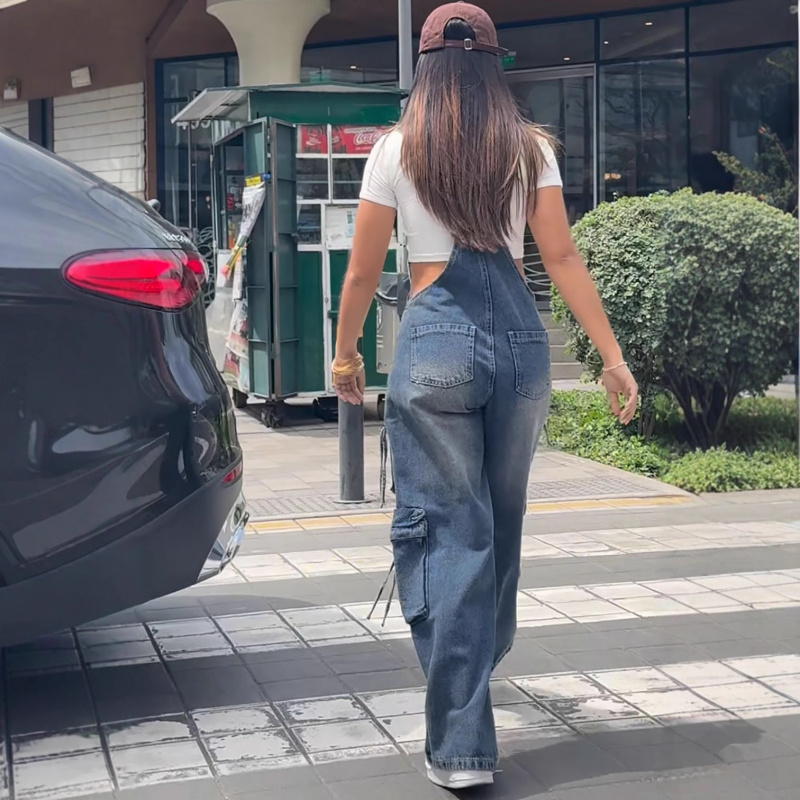 Tuta in denim da donna alla mo - Women'S Fashion Overalls recensione e prezzo