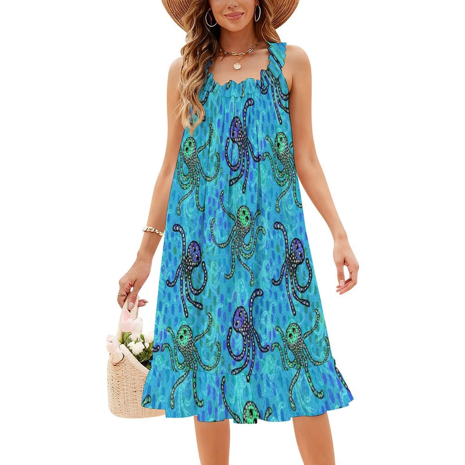 Polpo Party Pattern-Trippy Col - Women Fashion Gown recensione e prezzo
