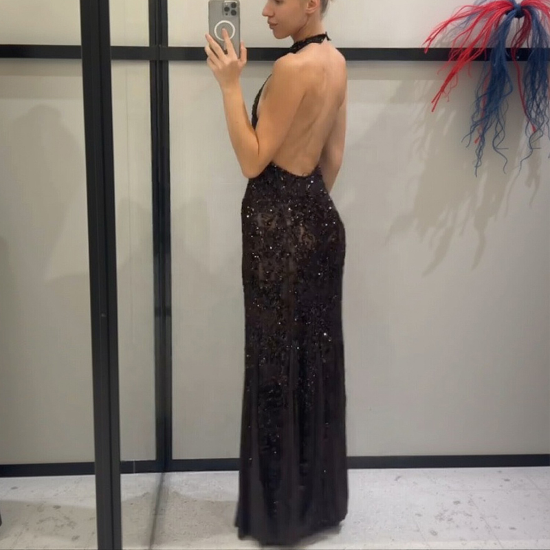 Elegante Abito Lungo con Paill - Women Fashion Gown recensione e prezzo