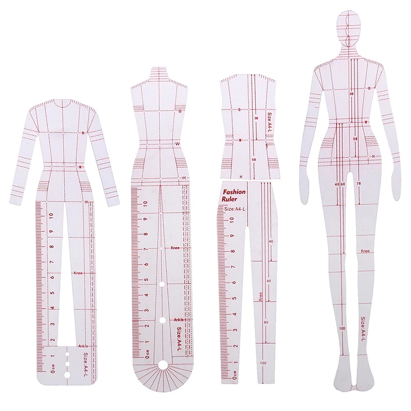 Set di 1 Righello per Disegno  - Women Fashion Figure Template recensione e prezzo
