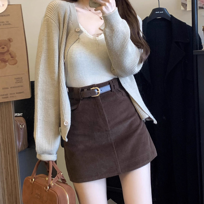 Minigonna Vintage in Corduroy  - Belted Shirt Dress recensione e prezzo