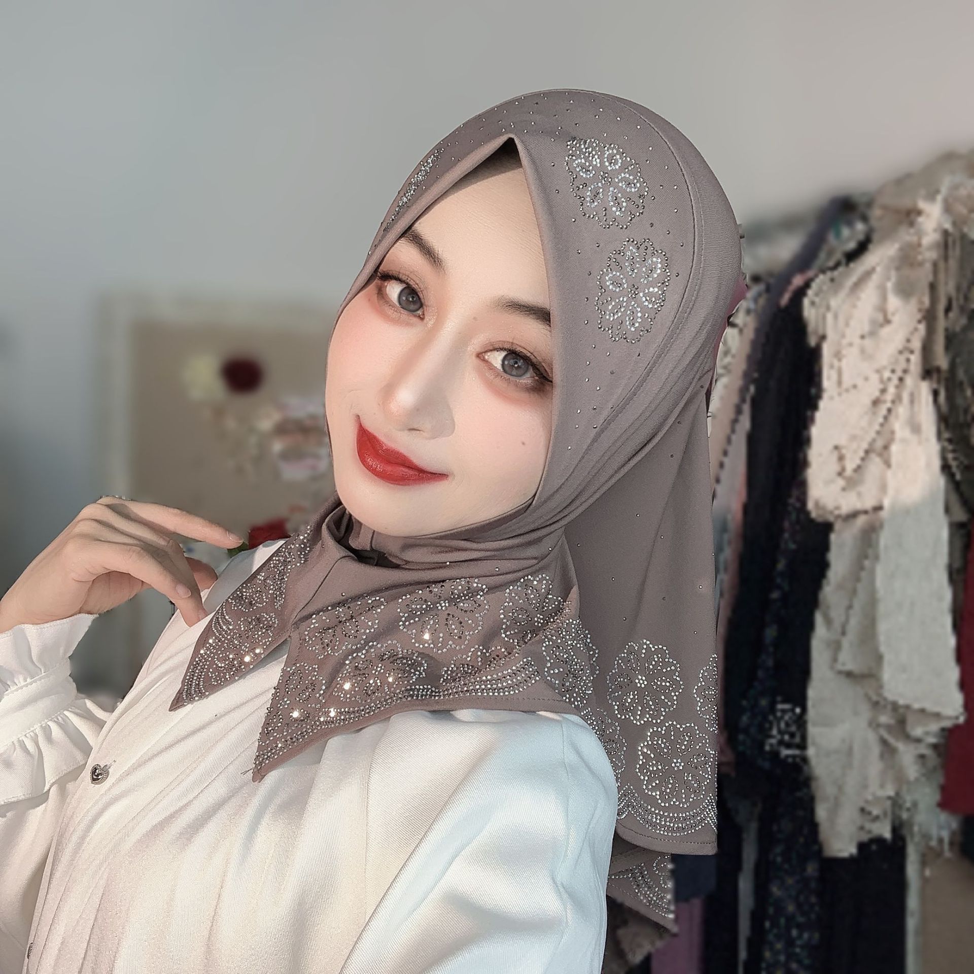 Hijab musulmano pronto da indo - Women Fashion Wear recensione e prezzo