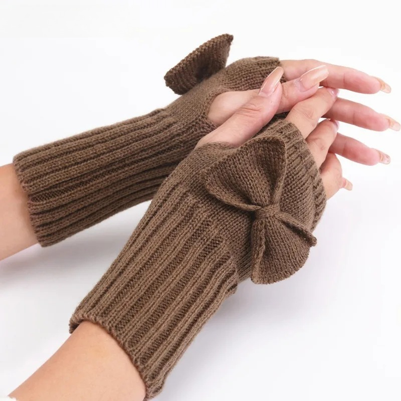 Guanti senza dita con fiocco i - Women Fashion Gloves recensione e prezzo