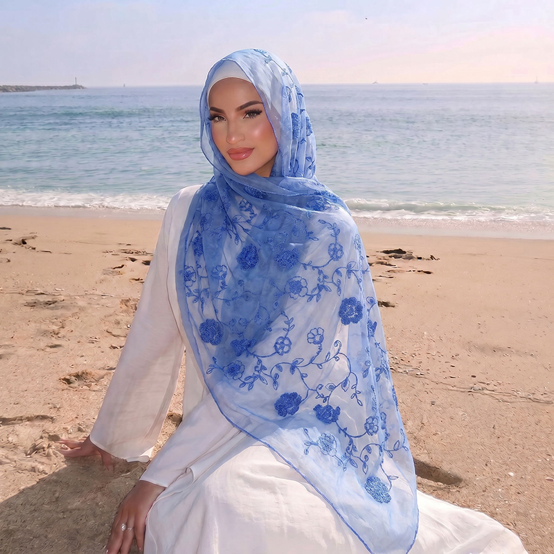 Hijab Musulmano con Ricamo Flo - Women Fashion Wear recensione e prezzo