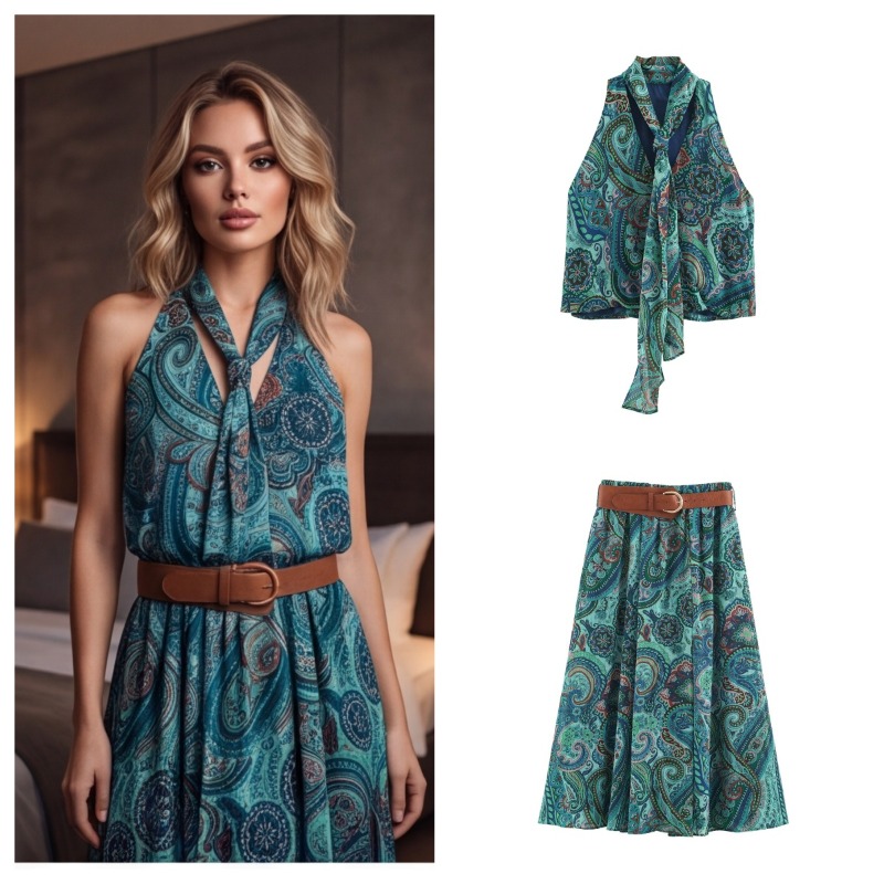 Set Due Pezzi con Gonna Lunga  - Belted Shirt Dress recensione e prezzo