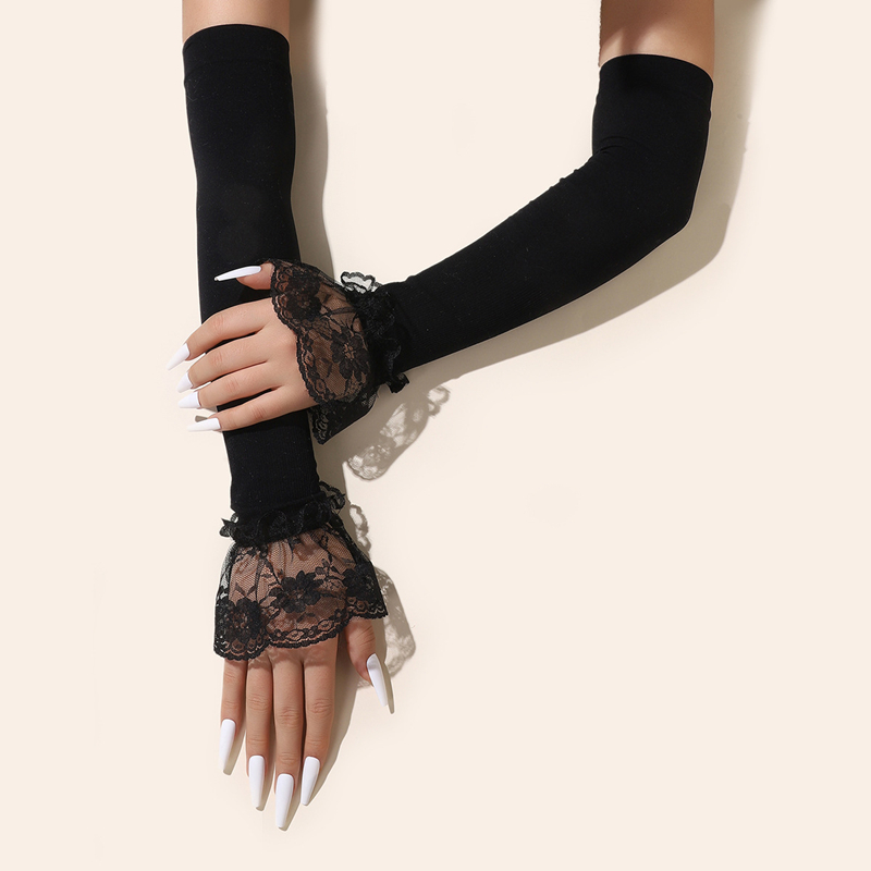 Manicotti lunghi in pizzo alla - Women Fashion Gloves recensione e prezzo